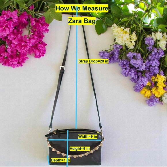 Zara Brown Crossbody Purse Shoulder Bag 14623 - Picture 6 of 6